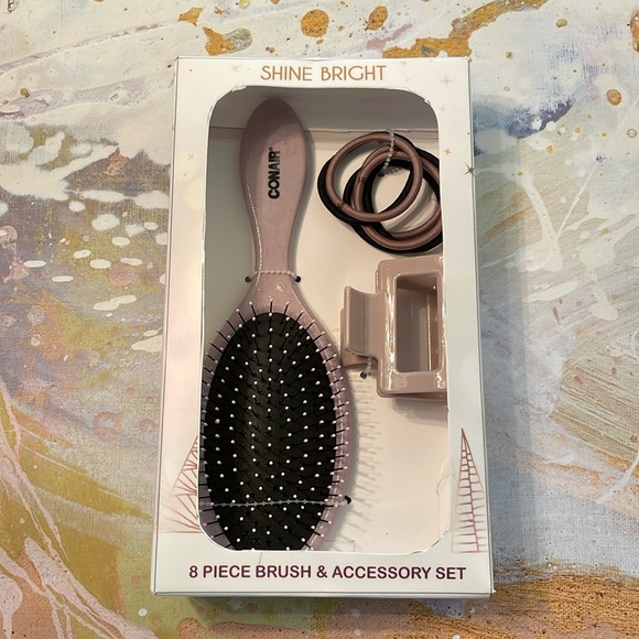 Conair Shine Bright Brush Gift Set - Picture 1 of 6